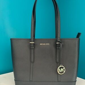 Michael Kors Black Leather Tote